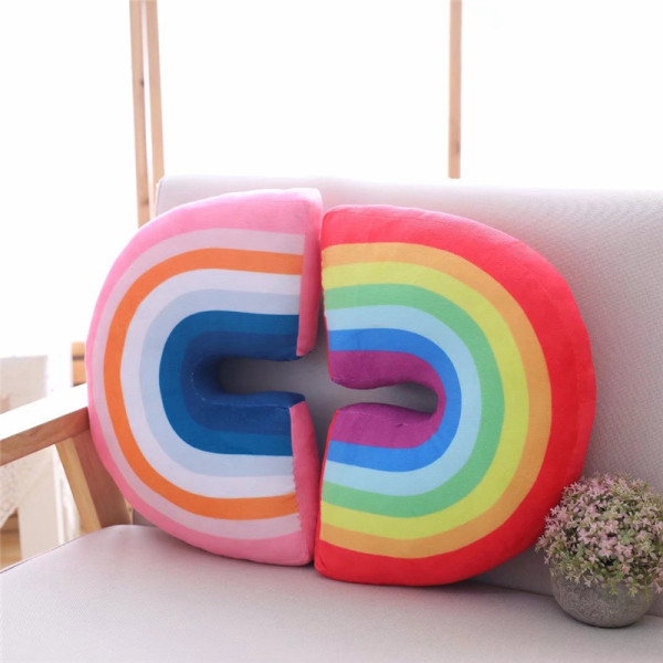 Rainbow Pillow Toys Home Sofa Cushions stuffed Dolls for Kids Gift