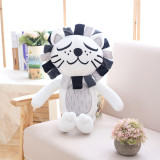 Cute Cat and Lion Soft Stuffed Plush Animal Doll for Kids Gift