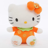 Cute Cat Fruits Strawberry Orange Apple Soft Stuffed Plush Animal Doll for Kids Gift