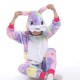 Kids Colorful Stars Rabbit Union Onesie Kigurumi Pajamas Animal Cosplay Costumes for Unisex Children