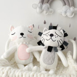 Cute Cat and Lion Soft Stuffed Plush Animal Doll for Kids Gift
