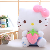 Cute Cat Fruits Strawberry Grape Soft Stuffed Plush Animal Doll for Kids Gift