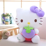 Cute Cat Fruits Strawberry Grape Soft Stuffed Plush Animal Doll for Kids Gift