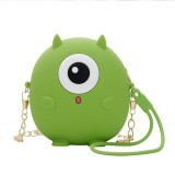 Cute Cartoon Monster Silicone Mini Single Shoulder Bag