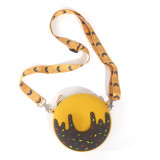 Cute Cartoon Donut Silicone Mini Single Shoulder Round Bag Mommy and Me Bag