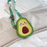Cute Cartoon Fruit Silicone Mini Single Shoulder Bag