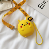 Cute Cartoon Pikachu and Monster Silicone Mini Single Shoulder Bag