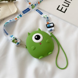 Cute Cartoon Monster Silicone Mini Single Shoulder Bag