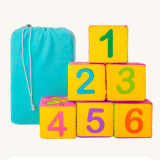 Baby's First Touch and Feel Soft Cloth Building Blocks Sets