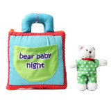 Baby's First 3D Toy Doll Bear Baby Night Cloth Book