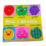 Animal Head Mix and Match Baby's First Touch and Feel Soft Cloth Book