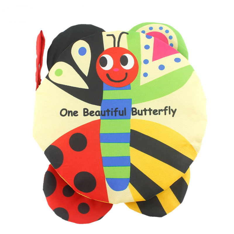 Baby's First Touch and Feel Soft 3D Butterfly Learning Cloth Book