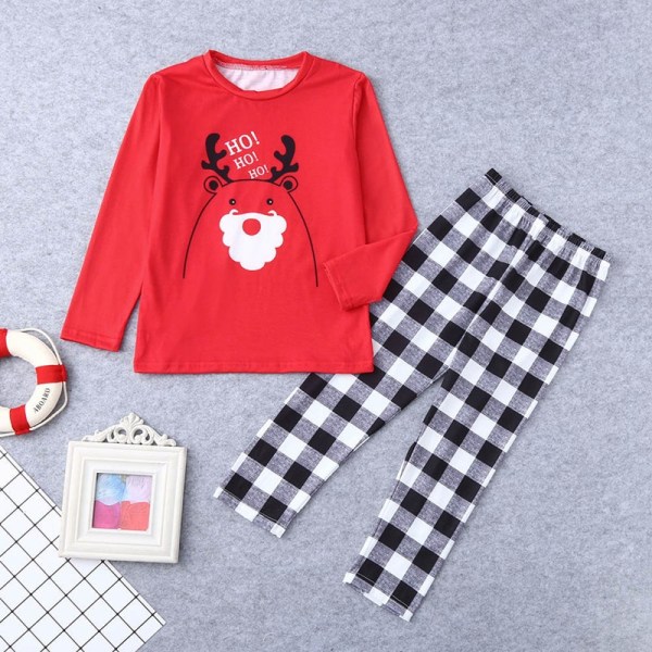 Christmas Family Matching Sleepwear Pajamas Sets Red Cartoon Hohoho ...