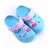 Toddle Kids 3D Angel Flowers Peppa Pig Home Beach Summer Slippers Shoes