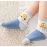 5 Pairs Baby Toddler Girls and Boy Print Slogan Socks
