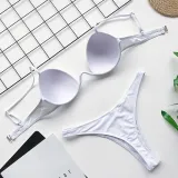 Women Push Up Underwire Extra Steel Support Bikinis Swimwear Sets