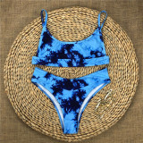 Women Tie-Dye Split-up Bikini Sets Swimsuit