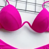 Women Push Up Underwire Extra Steel Support Bikinis Swimwear Sets