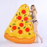 Yellow Pizza Inflatable Pool Floats Swimming Floating Row