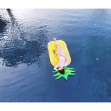 Yellow Pineapple Inflatable Raft Swimming Floating Row