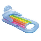 Inflatable Floating Bed on Water Swimming Floating Row with Backrest