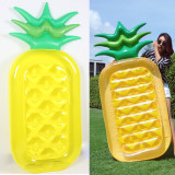 Yellow Pineapple Inflatable Raft Swimming Floating Row