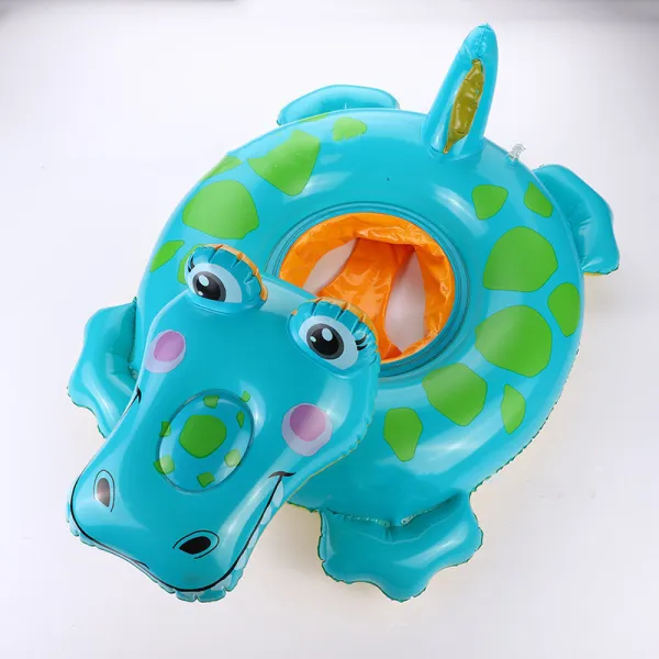 Toddler Kids Inflatable Crocodile Sitting Swimming Ring