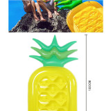 Yellow Pineapple Inflatable Raft Swimming Floating Row