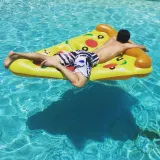 Yellow Pizza Inflatable Pool Floats Swimming Floating Row