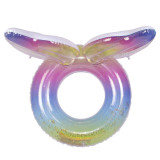 Crown Wing Sequin Inflatable Swimming Circle For Kids Child Adults