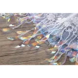 Toddler Girl Sequins Unicorn Ruffles Top and Denim Lace Flowers Sequin Skirt Two Pieces Sets