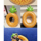 Yellow Pineapple Inflatable Swimming Circle For Kids Child Adults