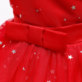 Toddler Girl Off The Shoulder Tutu Stars A-line Gown Dresses