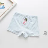 Kid Girls 5 Packs Prints Mermaid Princess Boxer Briefs Cotton Underwear