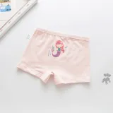 Kid Girls 5 Packs Prints Mermaid Princess Boxer Briefs Cotton Underwear