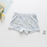 Kid Girls 5 Packs Cute Prints Stripes Flowers Animals Boxer Briefs Cotton Underwear