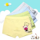 Kid Boys 2 Packs Print Bear Boxer Briefs Cotton Bule And Gray Underwear