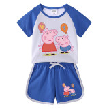 Toddler Kids Balloons Summer Short Pajamas Sleepwear Set Cotton Pjs