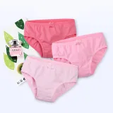 Kid Girls 3 Packs Pink Bowknot Brief Cotton Underwear
