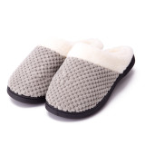 Couples Cozy Soft Plush Fleece Memory Cotton Fluffy Slides Indoor House Winter Warm Slippers