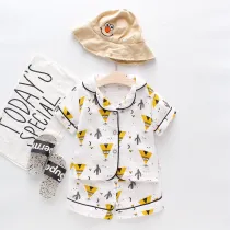 Toddler Kids Boy Prints Cactus Summer Short Pajamas Cotton Sleepwear Set