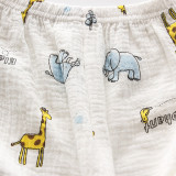 Toddler Kids Boy Prints Dinosaurs Giraffes Elephants Summer Short Pajamas Cotton Sleepwear Set