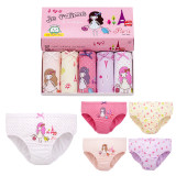 Kid Girls 5 Packs Little Girl Princess Brief Cotton Underwear