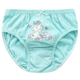 Kid Girls 5 Packs Cute Unicorns Brief Cotton Underwear