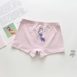 Kid Girls 5 Packs Print Mermail Fish Seastars Boxer Briefs Cotton Underwear