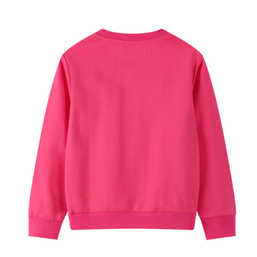 Toddler Girl Pink Unicorn Pattern Long Sleeve Sweatshirts