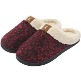Couples Cozy Soft Plush Fleece Cotton Fluffy Ticken Indoor Home House Winter Warm Slippers