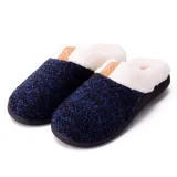 Couples Cozy Soft Plush Fleece Cotton Fluffy Ticken Indoor Home House Winter Warm Slippers