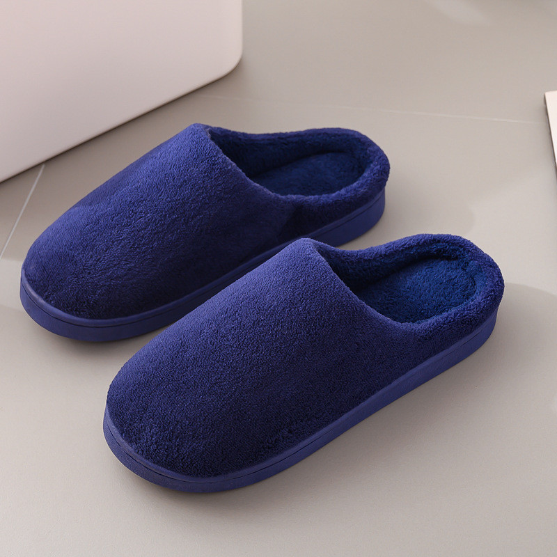 Couples Cozy Soft Solid Color Coral fleece Slides Indoor Home House ...