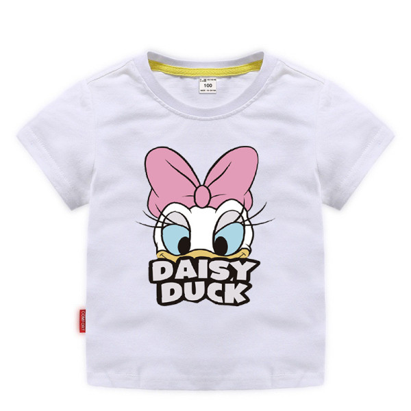 Toddler Girls Print Donald Duck Daisy Cotton T-shirt